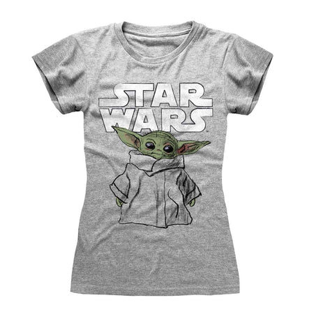 Star Wars The Mandalorian The Child Sketch Women's T - Shirt - GeekCore