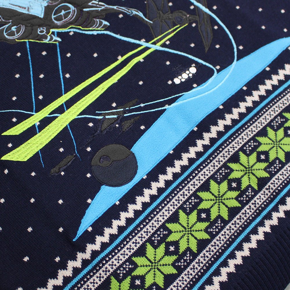Star Wars X - Wing Chase Knitted Christmas Jumper / Sweater - GeekCore