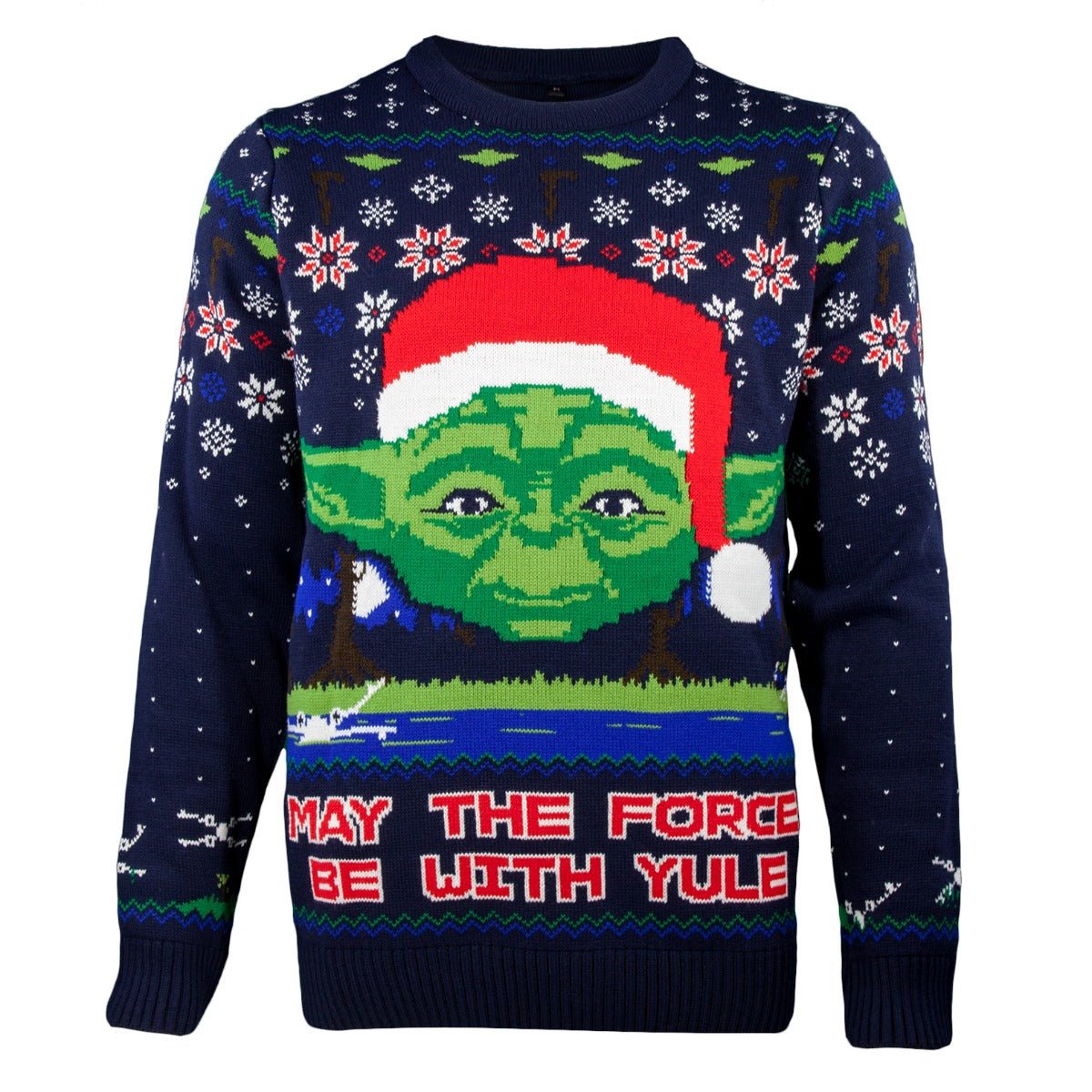 Star Wars Yoda Knitted Christmas Jumper / Sweater - GeekCore