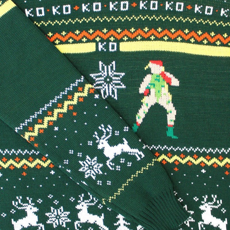 Street Fighter Guile Vs. Cammy Christmas Jumper - GeekCore