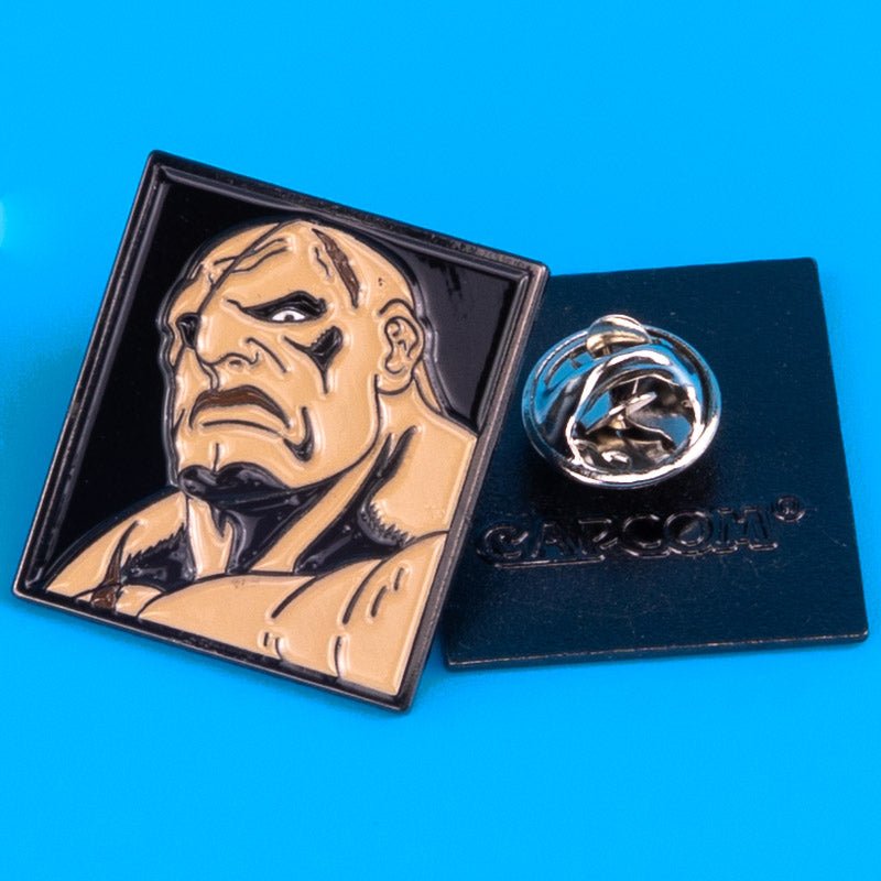 Street Fighter Single Character Enamel Pin - Sagat - GeekCore