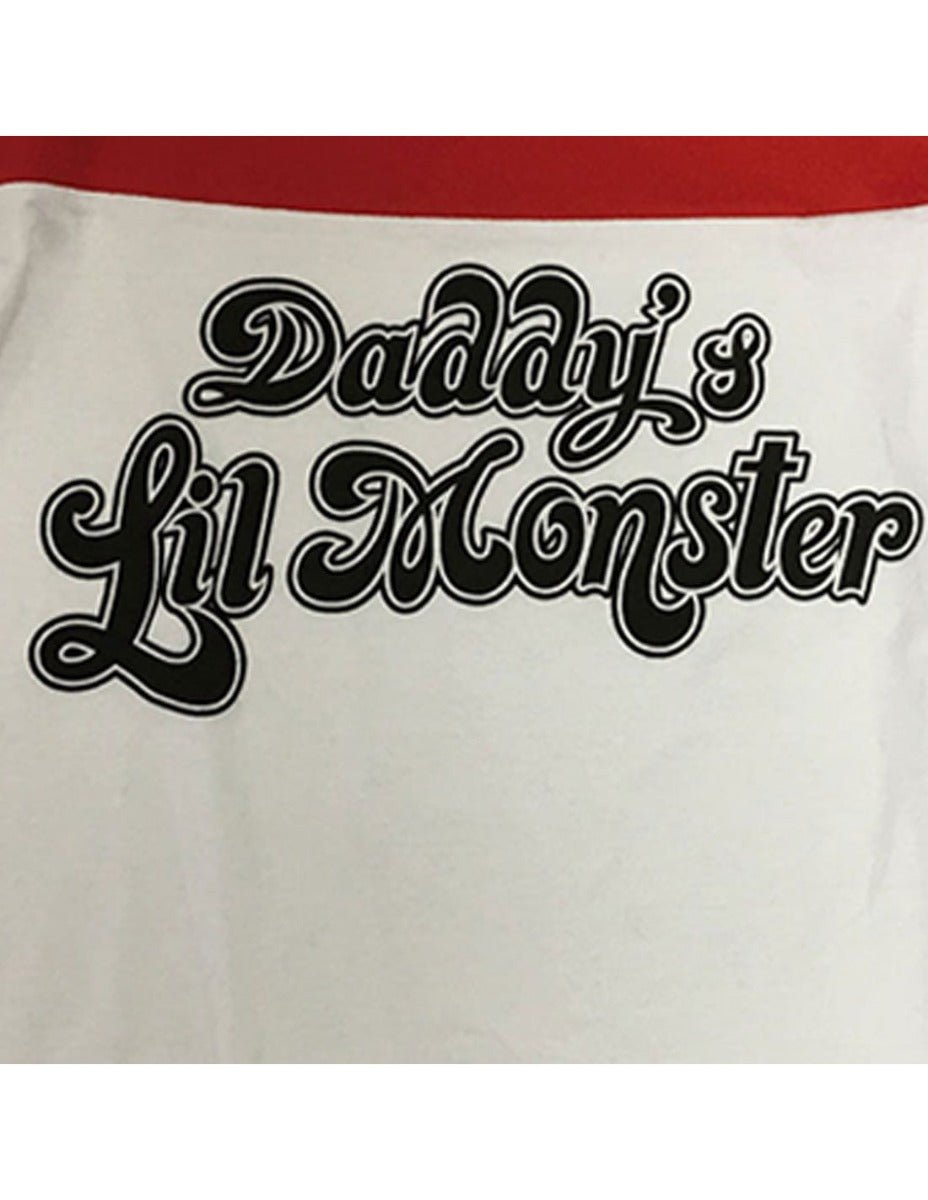 Suicide Squad Harley Quinn Daddy's Lil' Monster Cosplay Replica Shirt - GeekCore