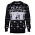 Super Mario Bros 8 - Bit Knitted Christmas Jumper (Black) - GeekCore