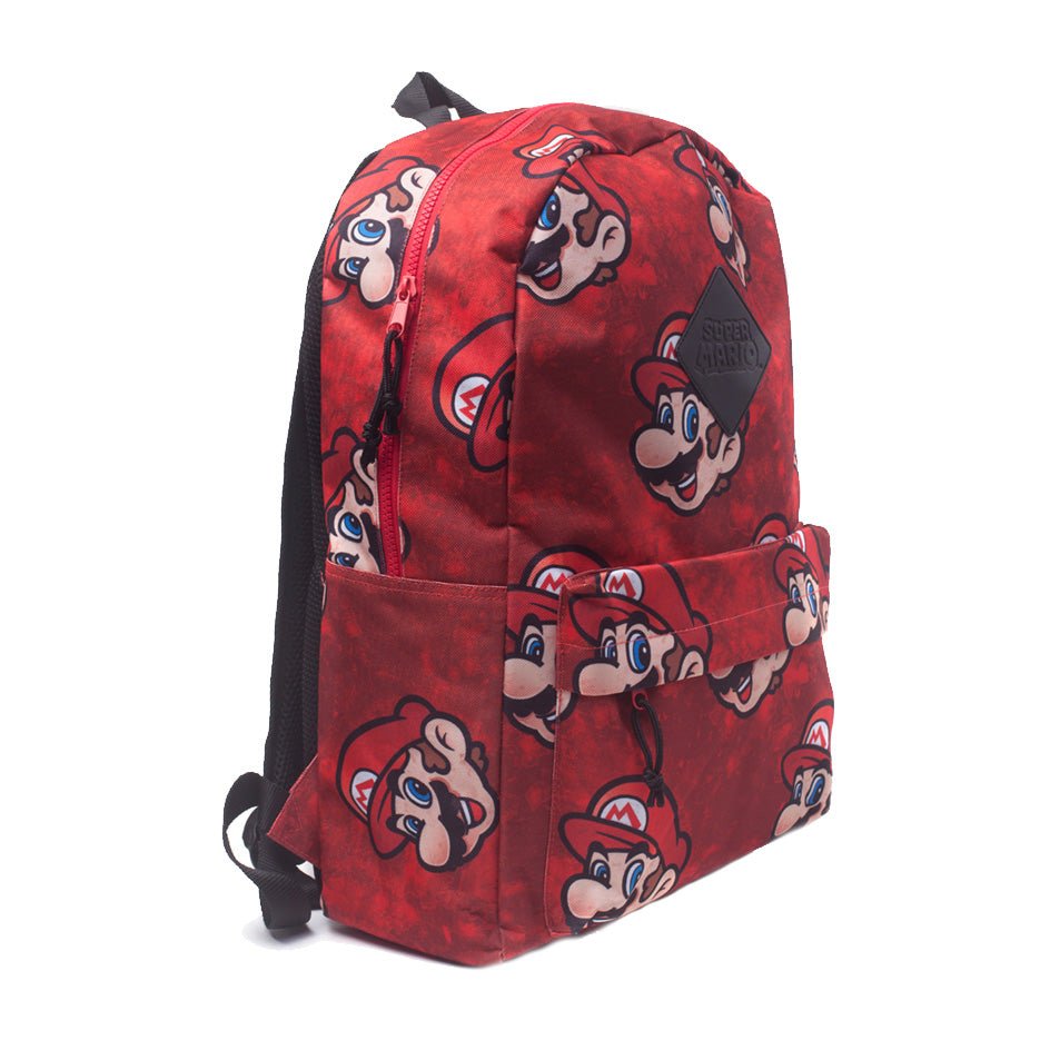 Super Mario Bros. Mario Face Print Backpack - GeekCore