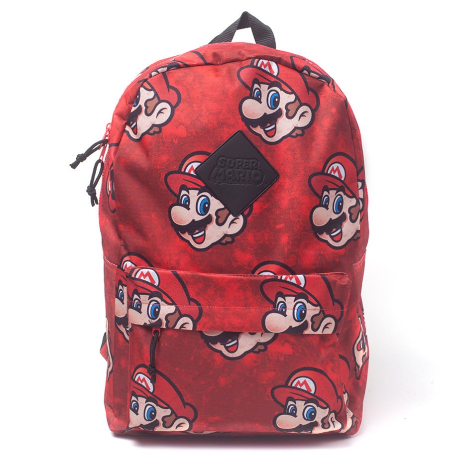 Super Mario Bros. Mario Face Print Backpack - GeekCore