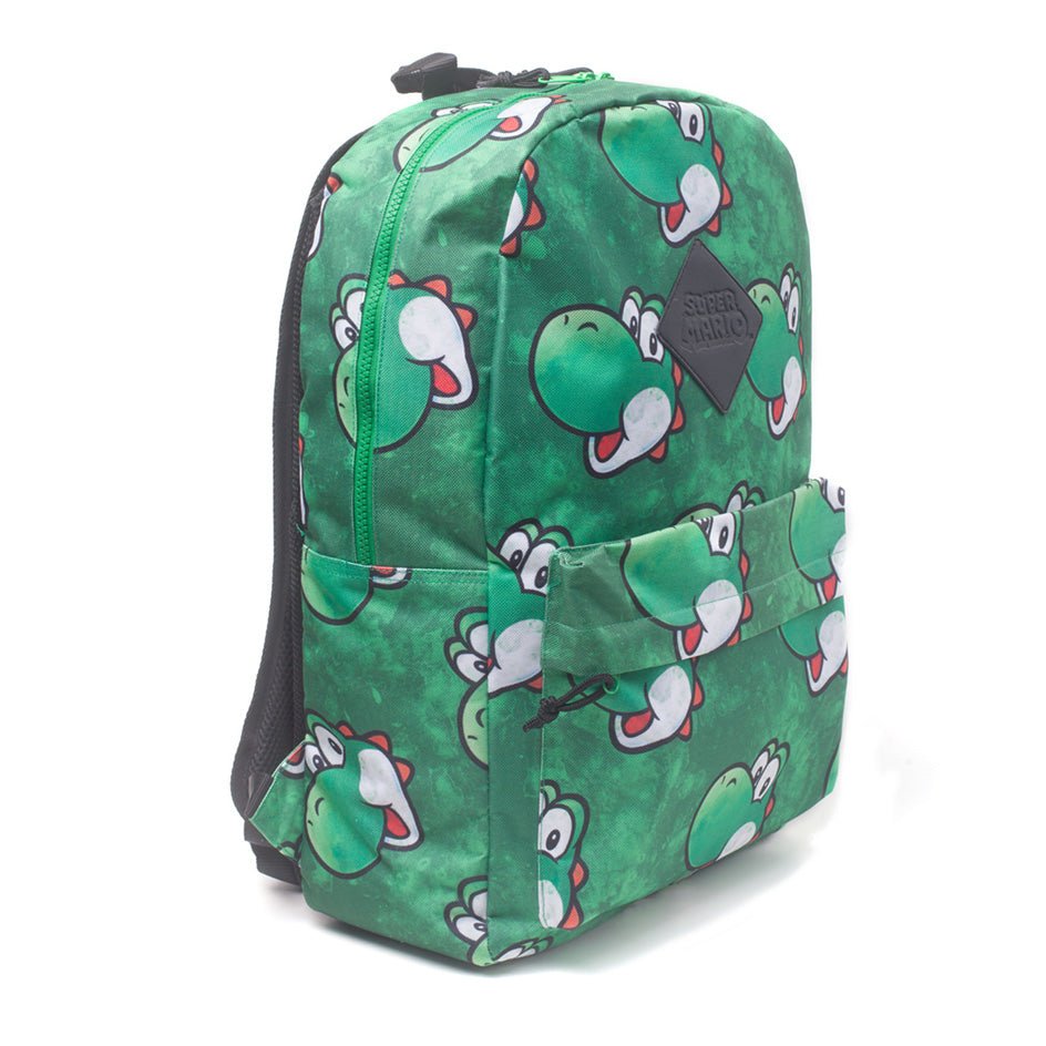 Super Mario Bros. Yoshi Face Print Backpack - GeekCore