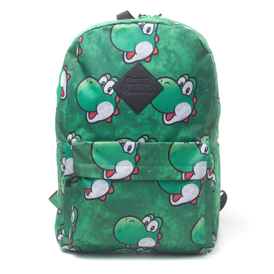 Super Mario Bros. Yoshi Face Print Backpack - GeekCore