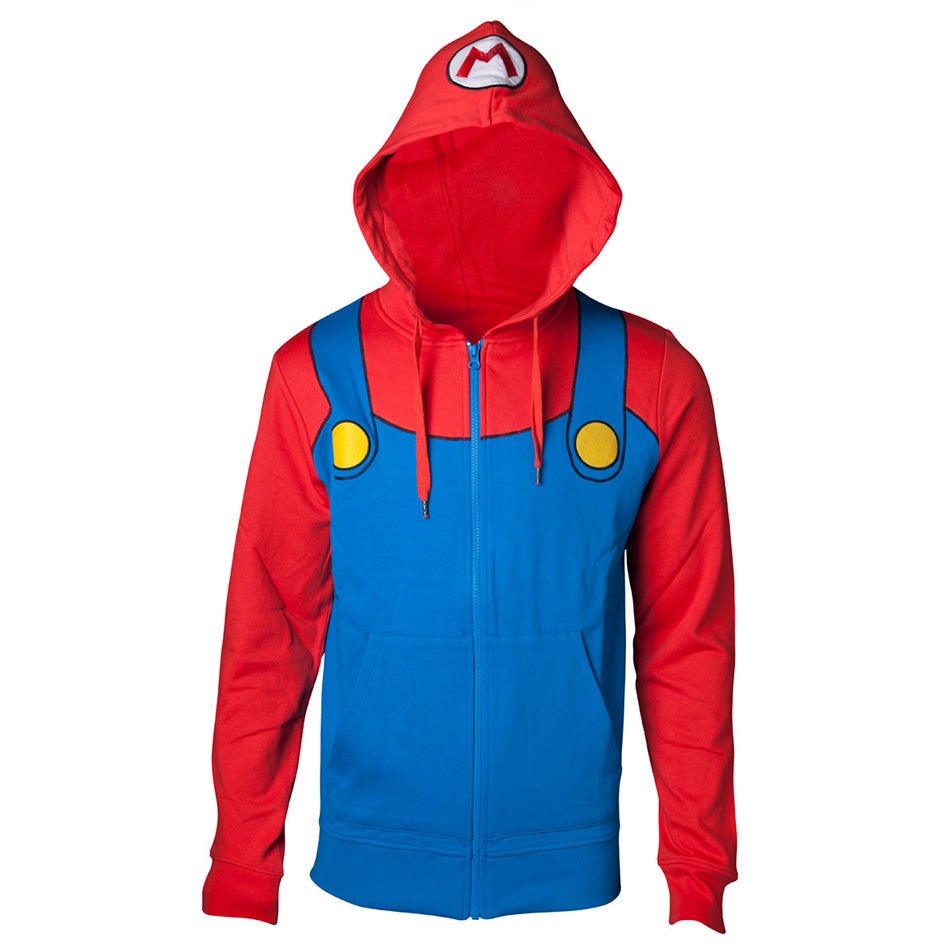 Super Mario Classic Mario Cosplay Hoodie - GeekCore