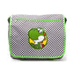 Super Mario Premium Yoshi Checkered Messenger Bag - GeekCore