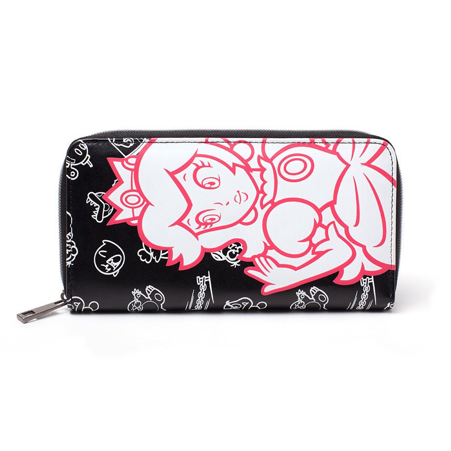 Super Mario Princess Peach Zip Around Purse - GeekCore