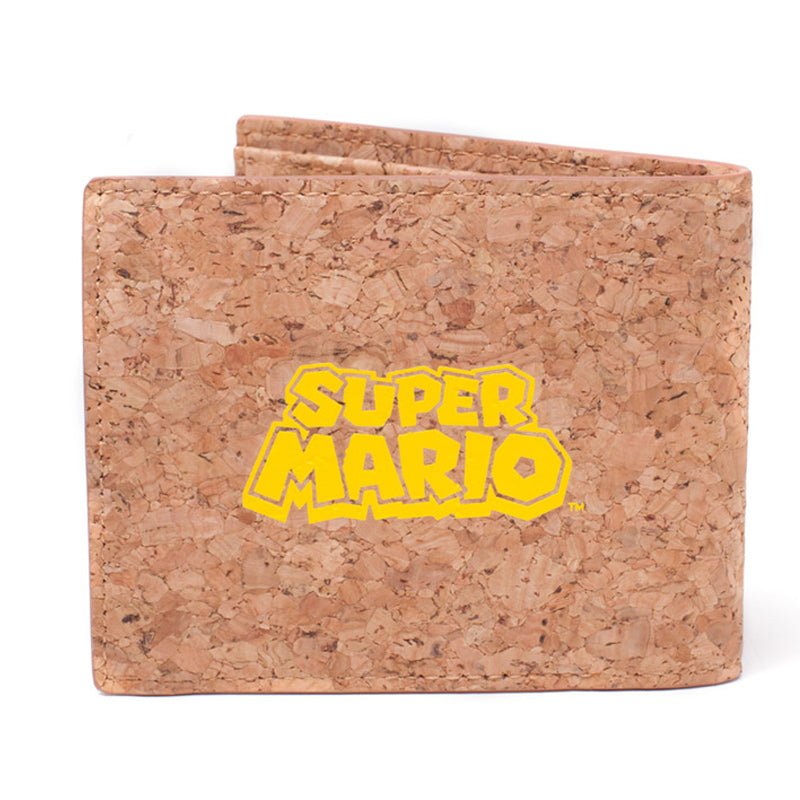 Super Mario Question Block Bi - Fold Cork Wallet - GeekCore