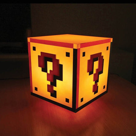 Super Mario Question Block Light with Sound - GeekCore