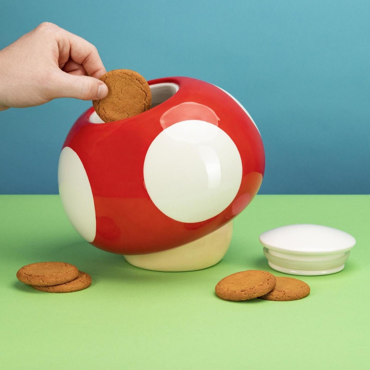 Super Mario Super Mushroom Cookie Jar - GeekCore
