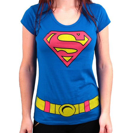 Superman Girls Costume T - Shirt - GeekCore
