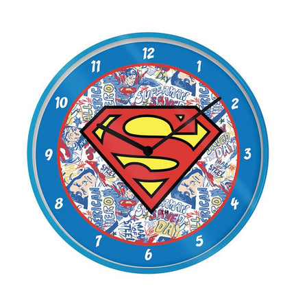 Superman Logo Wall Clock - GeekCore