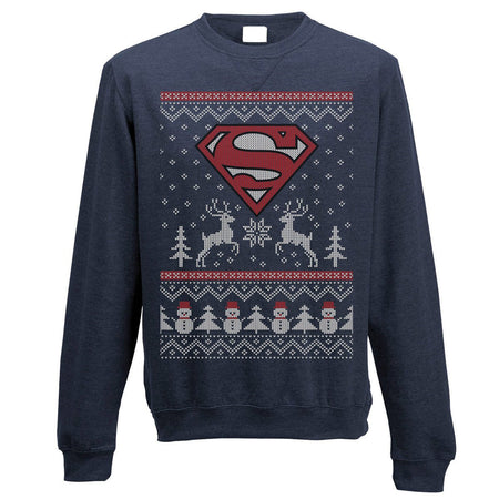 Superman Reindeer Christmas Jumper - XX - Large - GeekCore