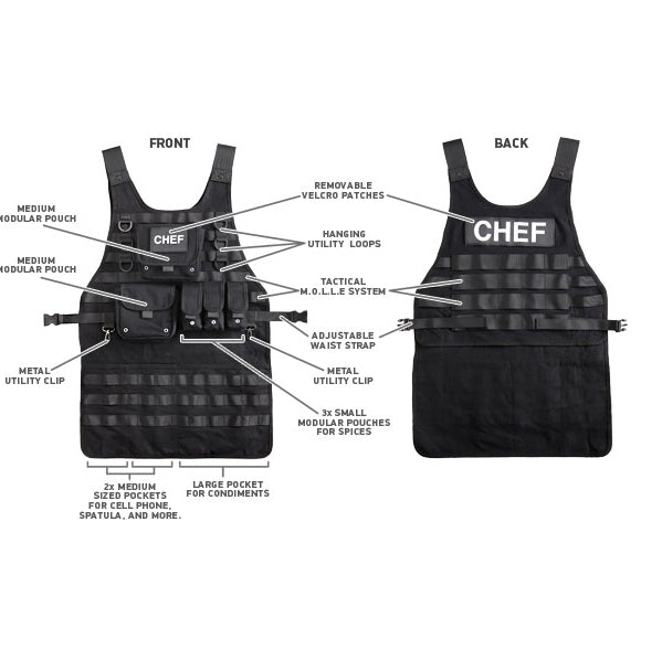 Tactical BBQ Chef Apron - GeekCore