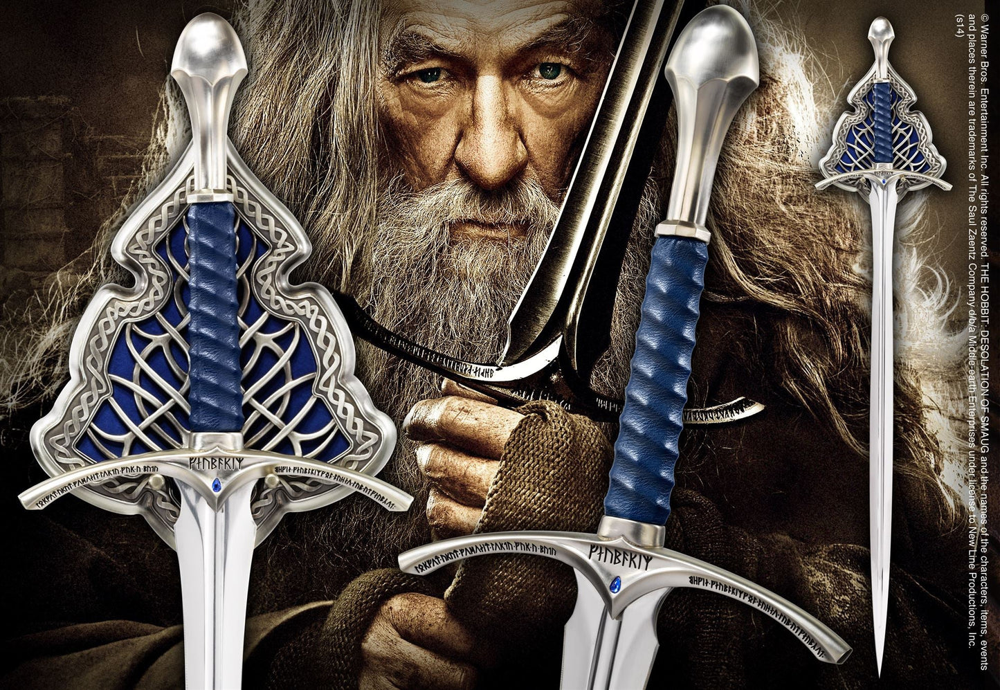 The Hobbit Glamdring 47 Inch Prop Replica Sword - GeekCore