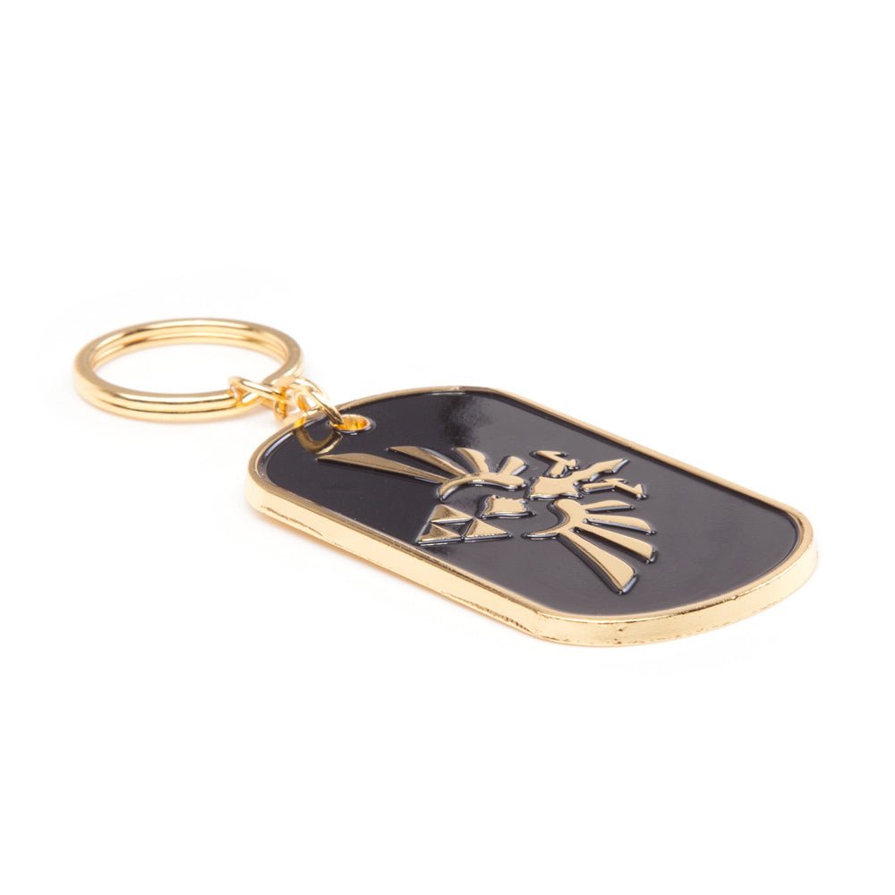 The Legend of Zelda Gold Hyrule Crest Metal Key Chain - GeekCore