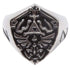 The Legend of Zelda Hylian Shield Metal Signet Ring - GeekCore