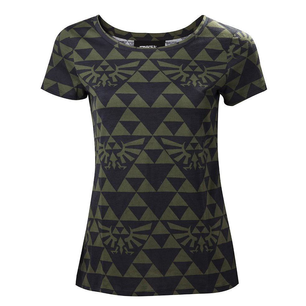 The Legend of Zelda Hyrule Green and Black Ladies T - Shirt - GeekCore