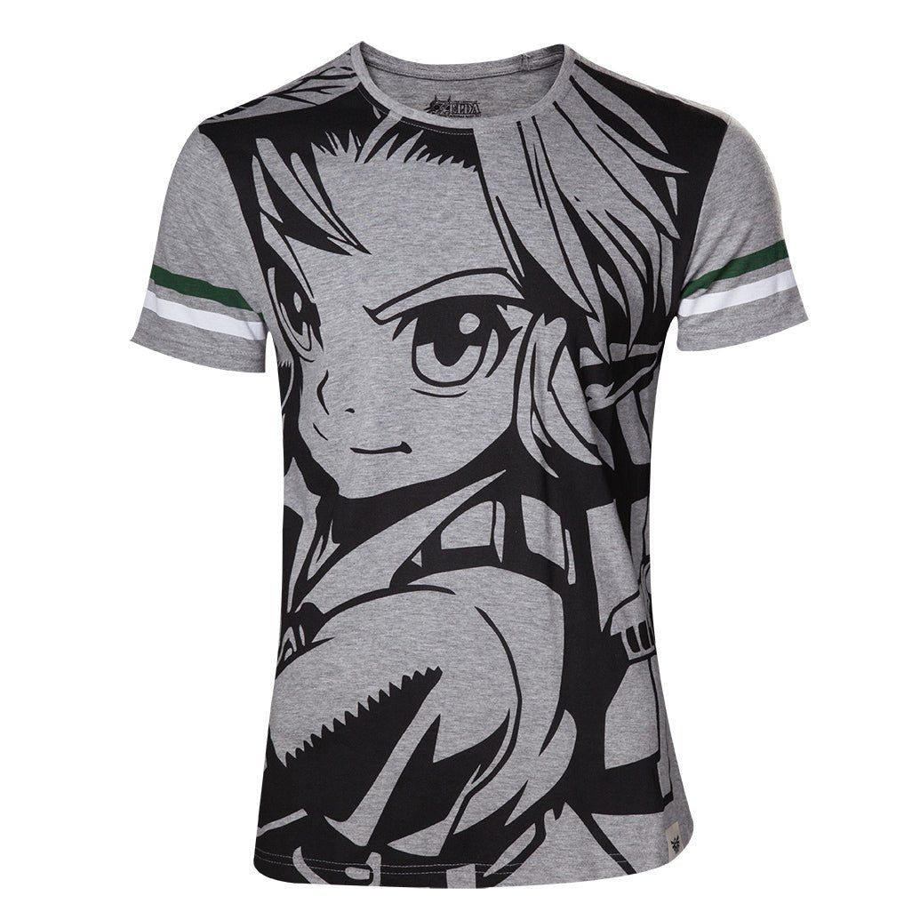 The Legend of Zelda Link Outline Character T - Shirt - GeekCore