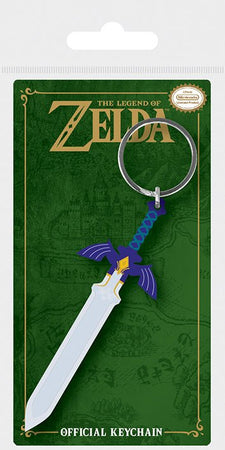 The Legend Of Zelda Master Sword Rubber Key Chain - GeekCore