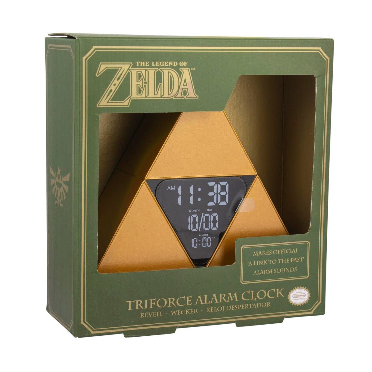 The Legend of Zelda Triforce Alarm Clock - GeekCore