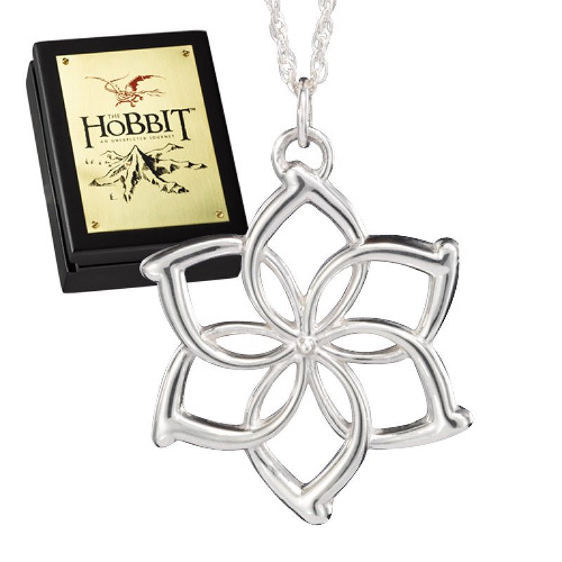 The Lord of the Rings Galadriel Flower Sterling Silver Necklace - GeekCore
