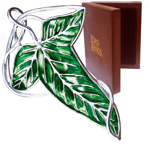 The Lord of the Rings Sterling Silver Elven Leaf Brooch - GeekCore