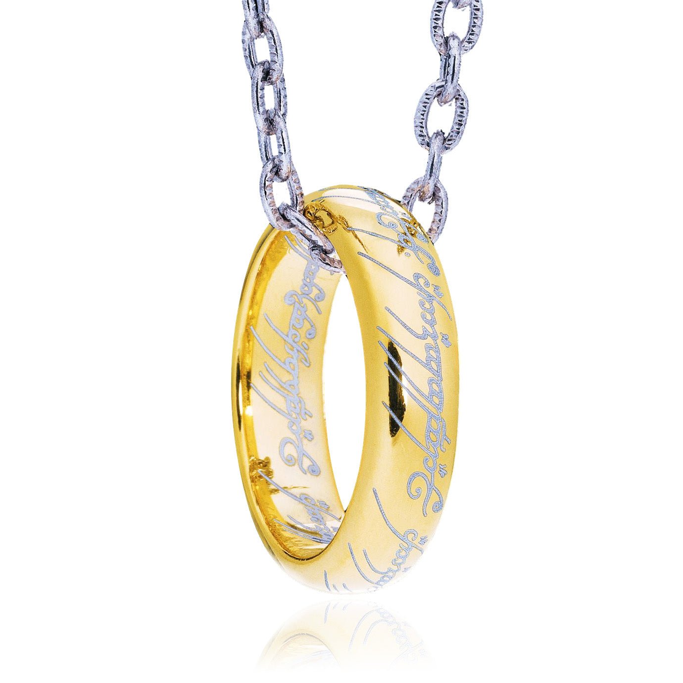 The Lord of the Rings Sterling Silver One Ring and Chain - GeekCore