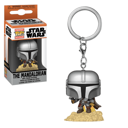 The Mandalorian Funko Pop! Keychain Mando with Blaster - GeekCore