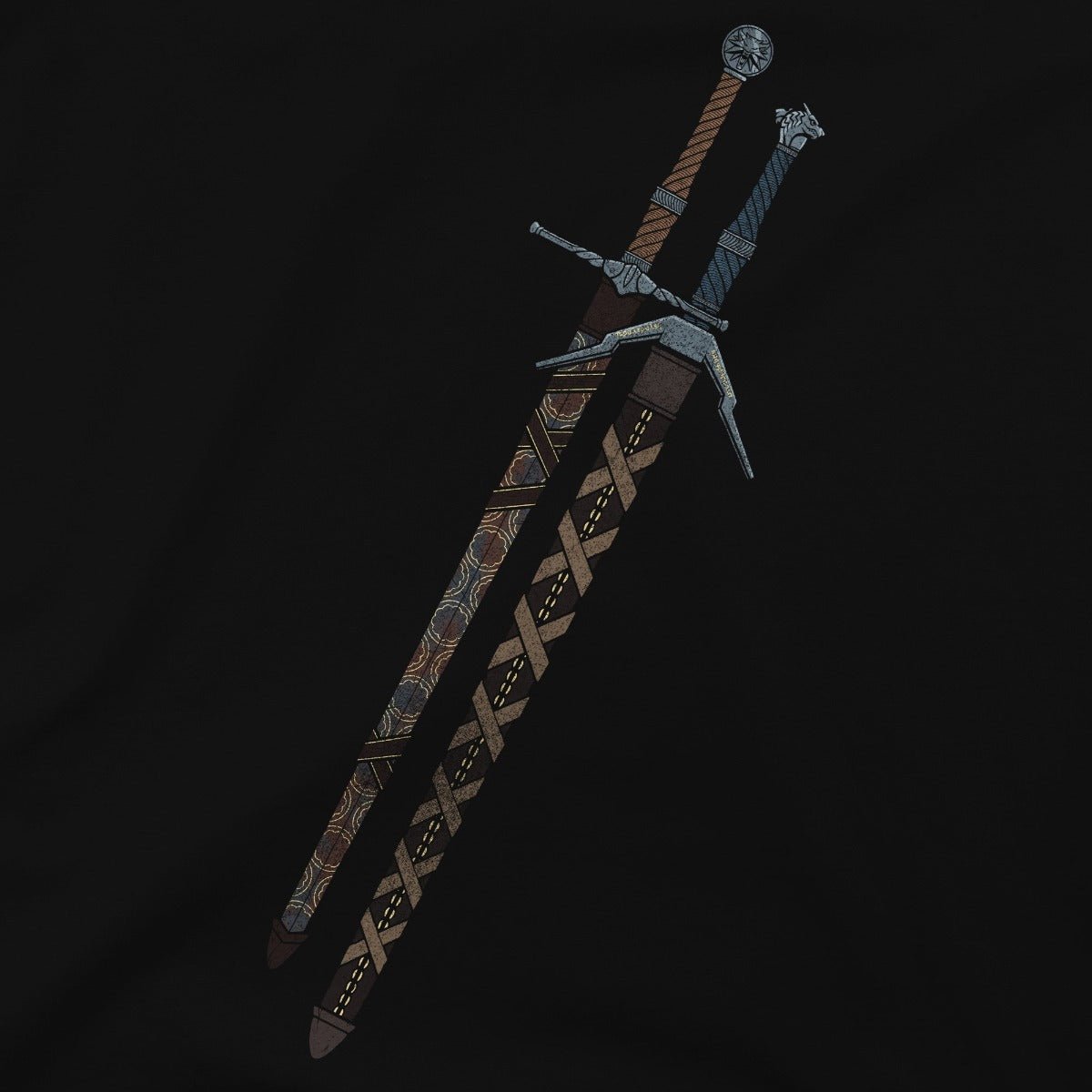 The Witcher Steel and Silver Zip - Up Hoodie - GeekCore