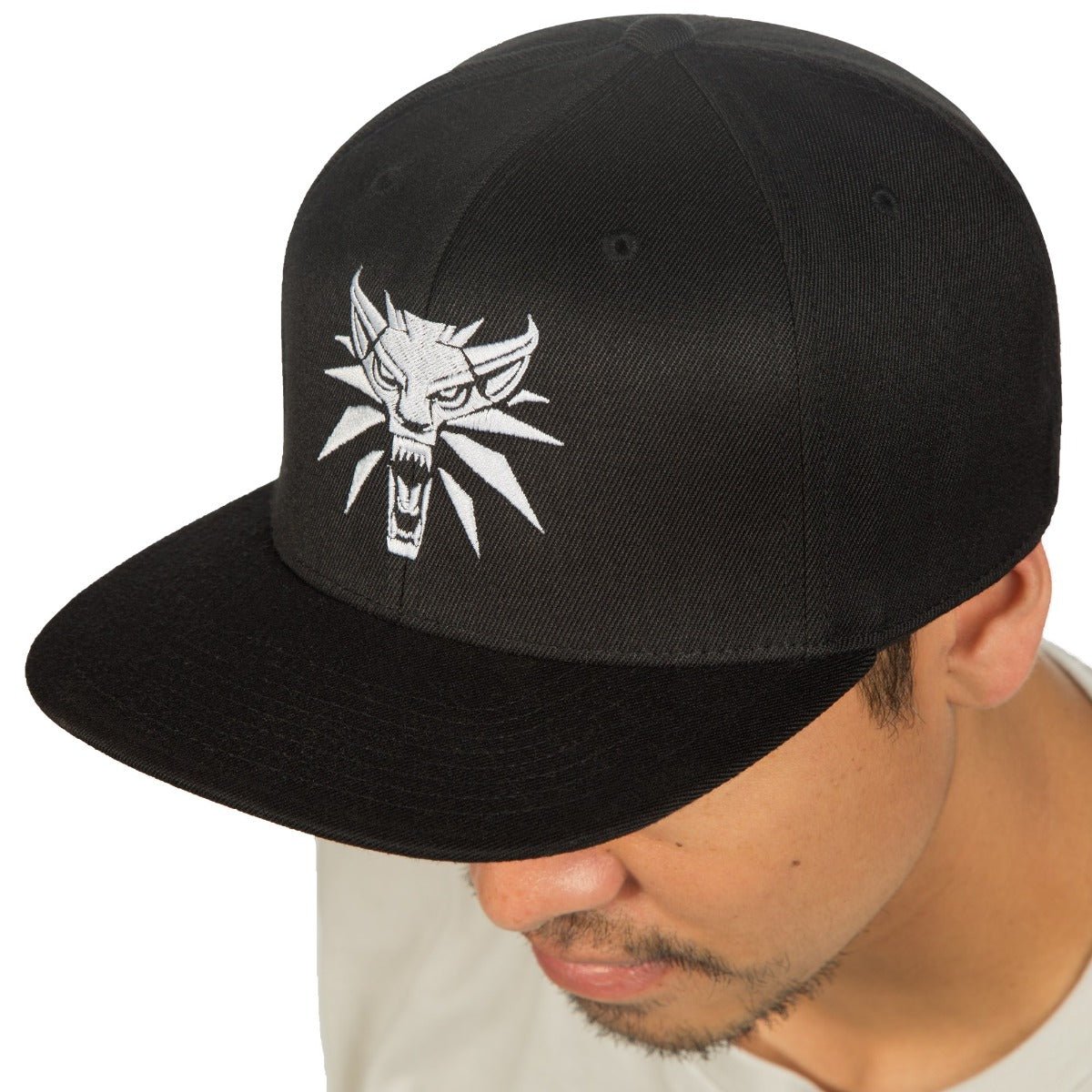 The Witcher Wolf Medallion Snapback Hat - GeekCore