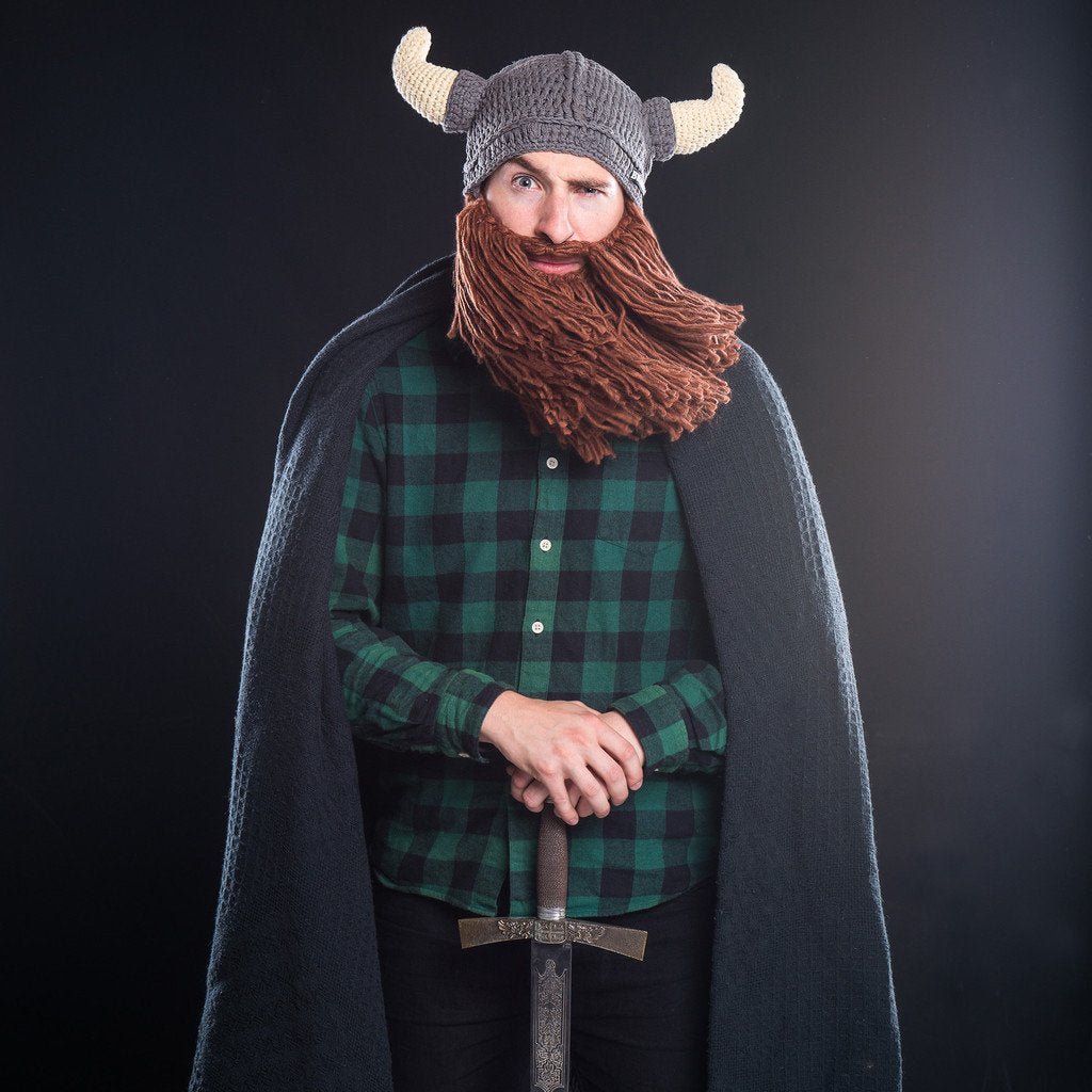Viking Horn Bearded Hat - GeekCore