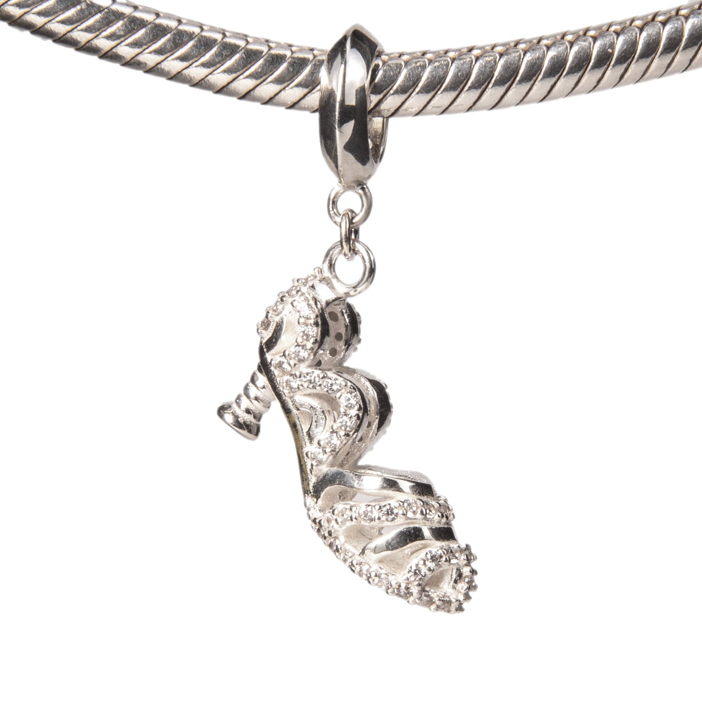 Wicked: For Good Nessarose's Silver Shoe Sterling Silver Slider Charm - GeekCore