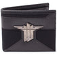 Wolfenstein Bi - Fold Wallet with Metal Badge Logo - GeekCore
