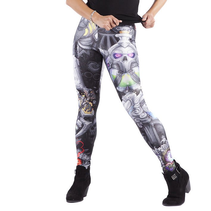 World of Warcraft Class Shields Leggings - GeekCore