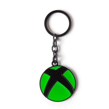 Xbox Logo Metal Key Ring - GeekCore