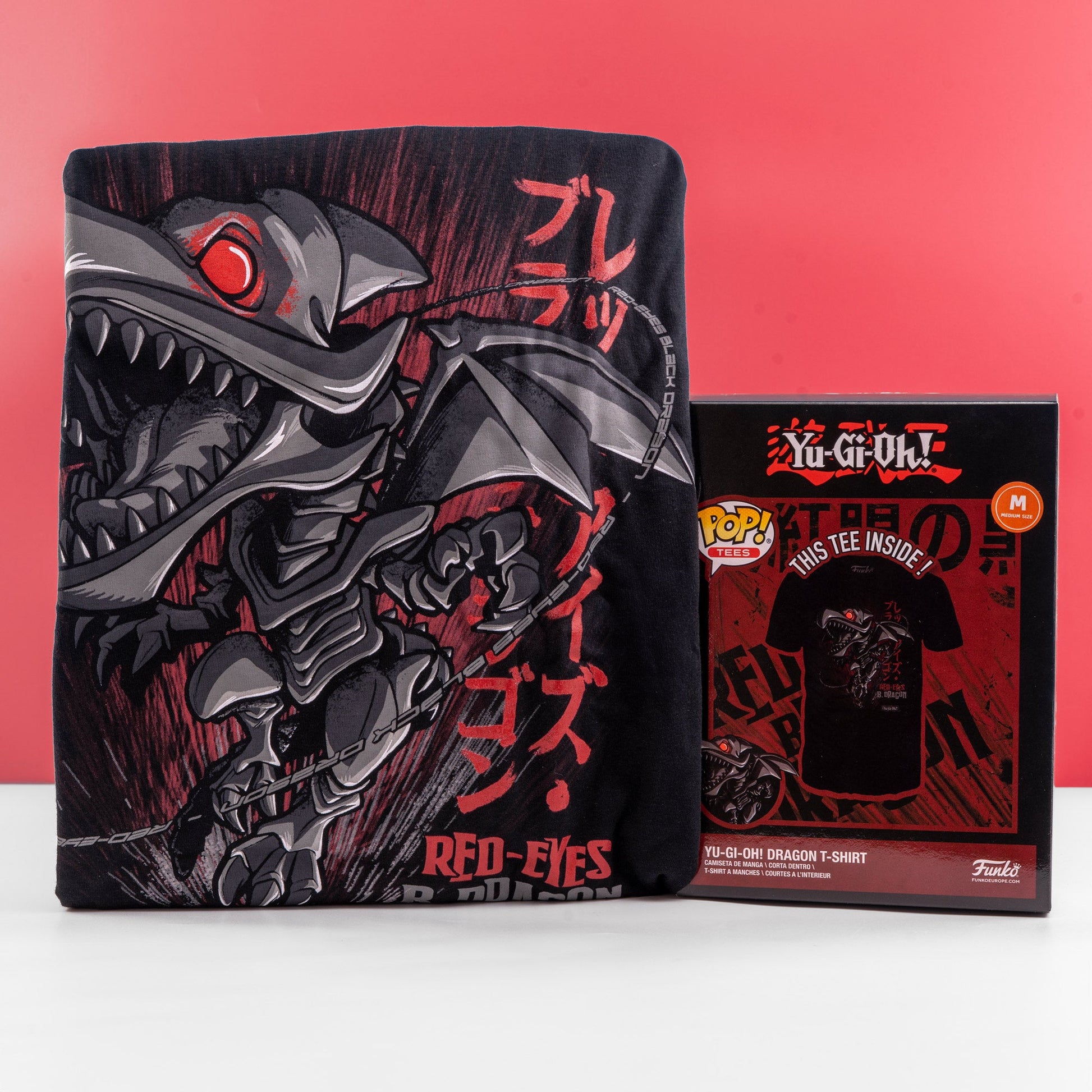 Yu - Gi - Oh! Red Eyes Black Dragon Funko Boxed Tee - GeekCore