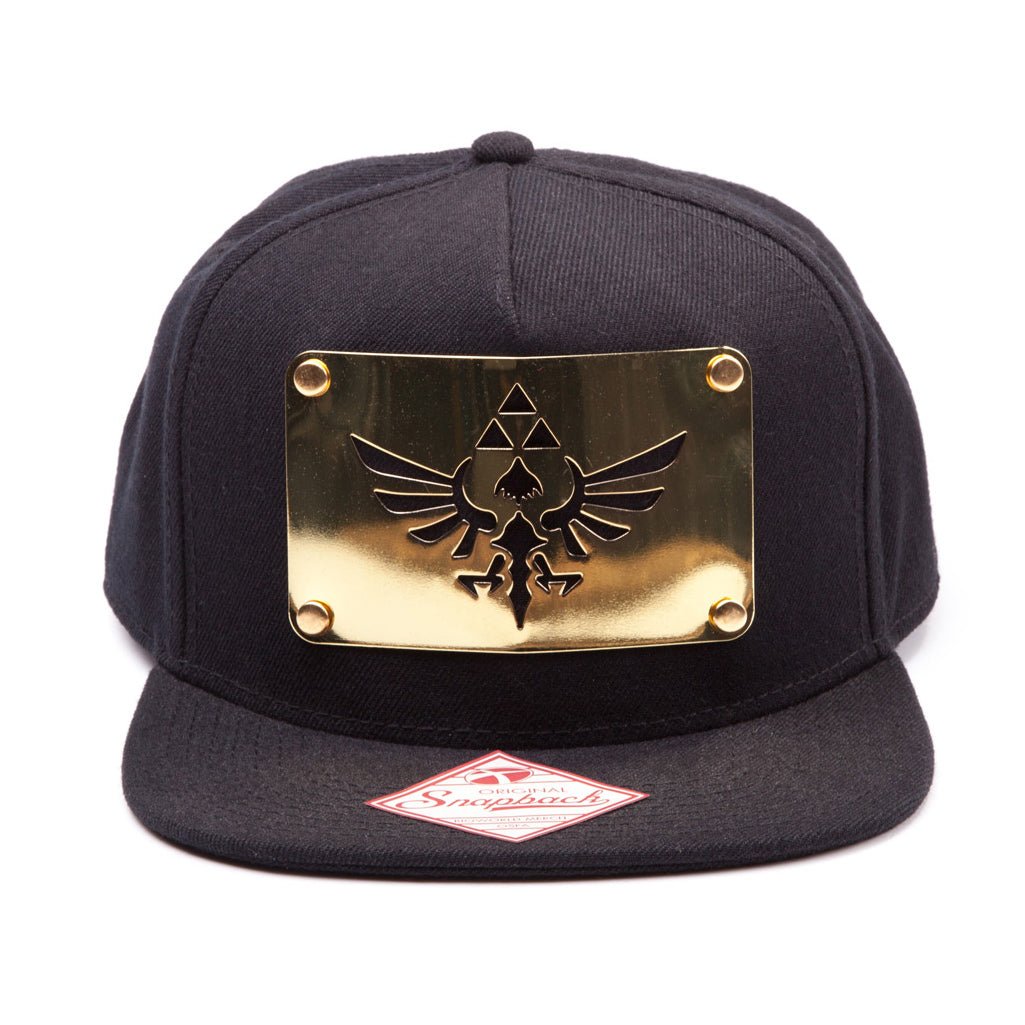 Zelda Black and Gold Snapback Cap - GeekCore