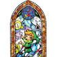 Zelda Stained Glass Wall Decal (Gold) - GeekCore