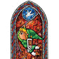 Zelda Stained Glass Wall Decal (Grappling Hook) - GeekCore