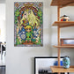 Zelda Stained Glass Wall Decal (Princess) - GeekCore