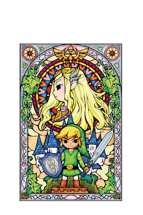 Zelda Stained Glass Wall Decal (Princess) - GeekCore