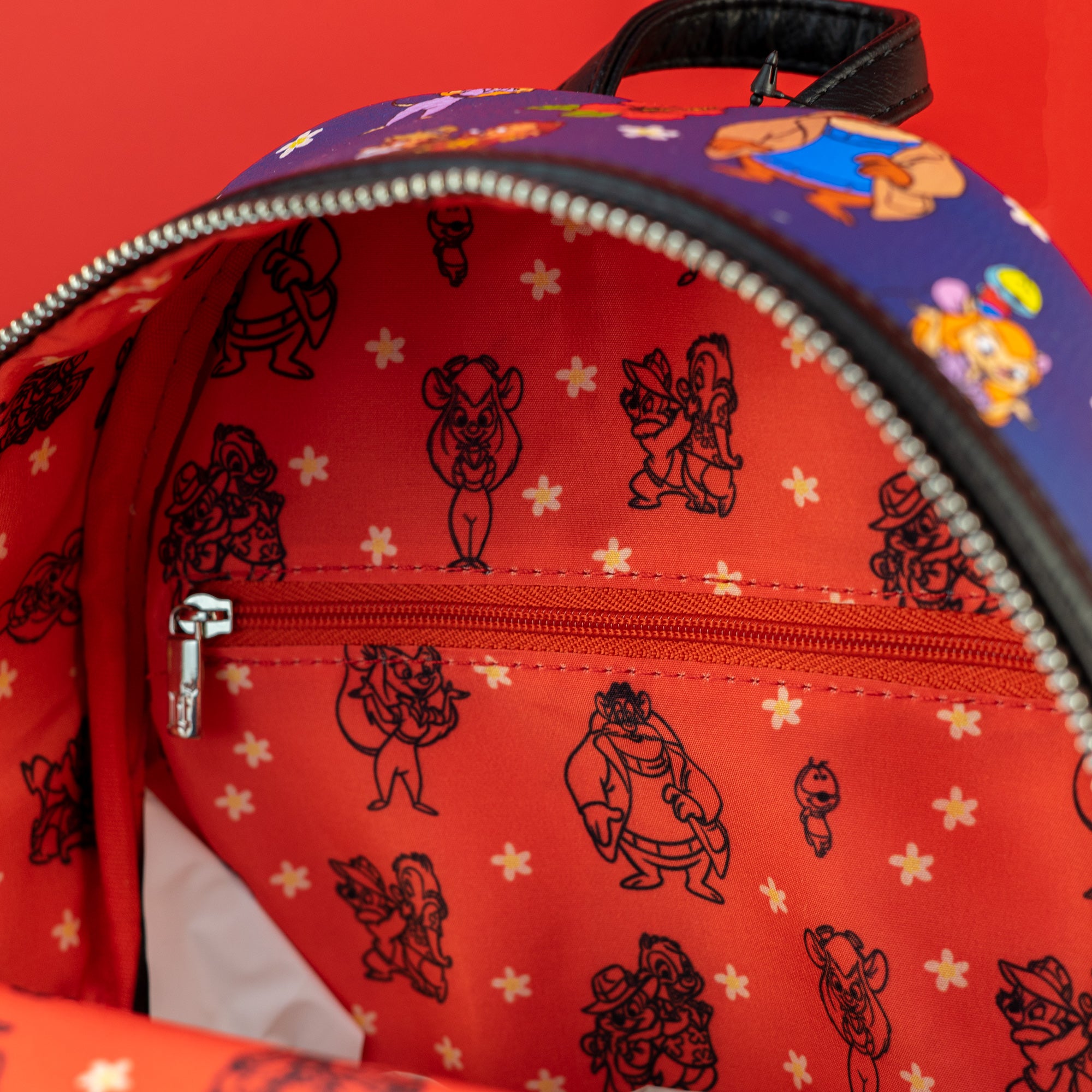 Loungefly x Disney Chip 'n Dale Rescue Rangers AOP Mini Backpack