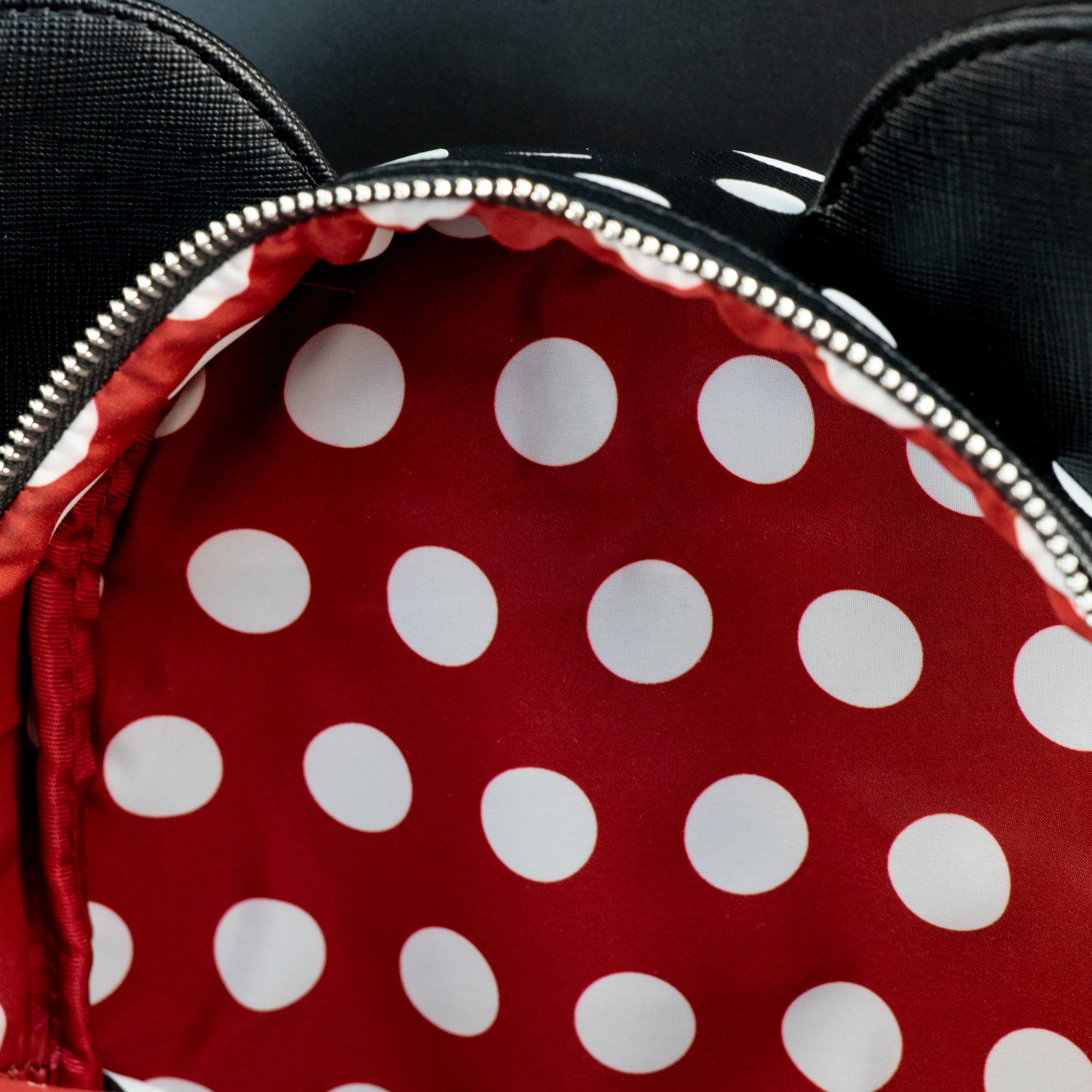 Loungefly x Disney Minnie Mouse Black Polka Dot Mini Backpack