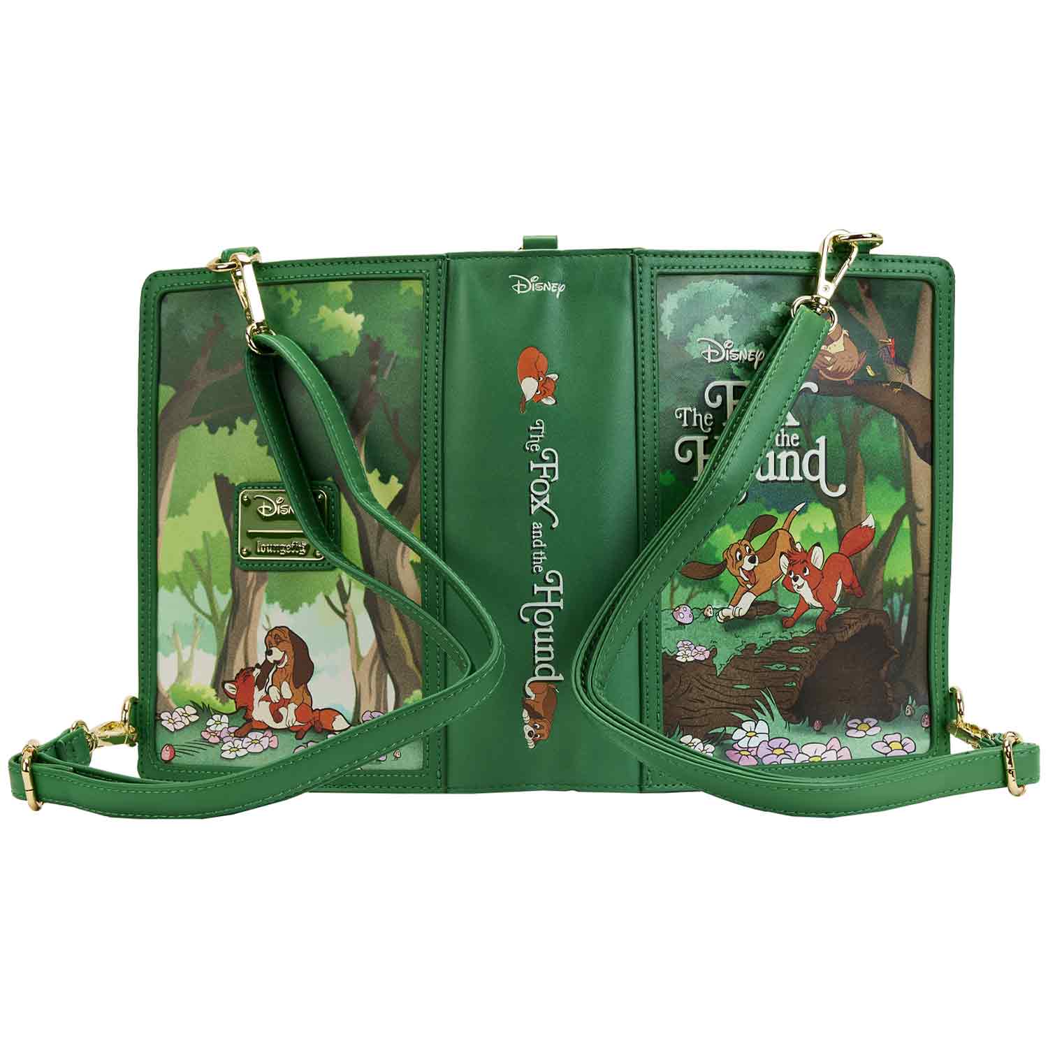 Loungefly x Disney Book Series The Fox and The Hound Convertible Crossbody Bag