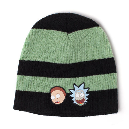 Rick and Morty Striped Beanie Hat